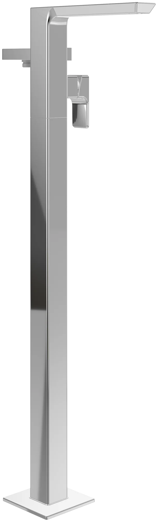 Villeroy & Boch Einhebel-Badewannenarmatur Subway 3.0, eckig, verchromt, Bodenstehend