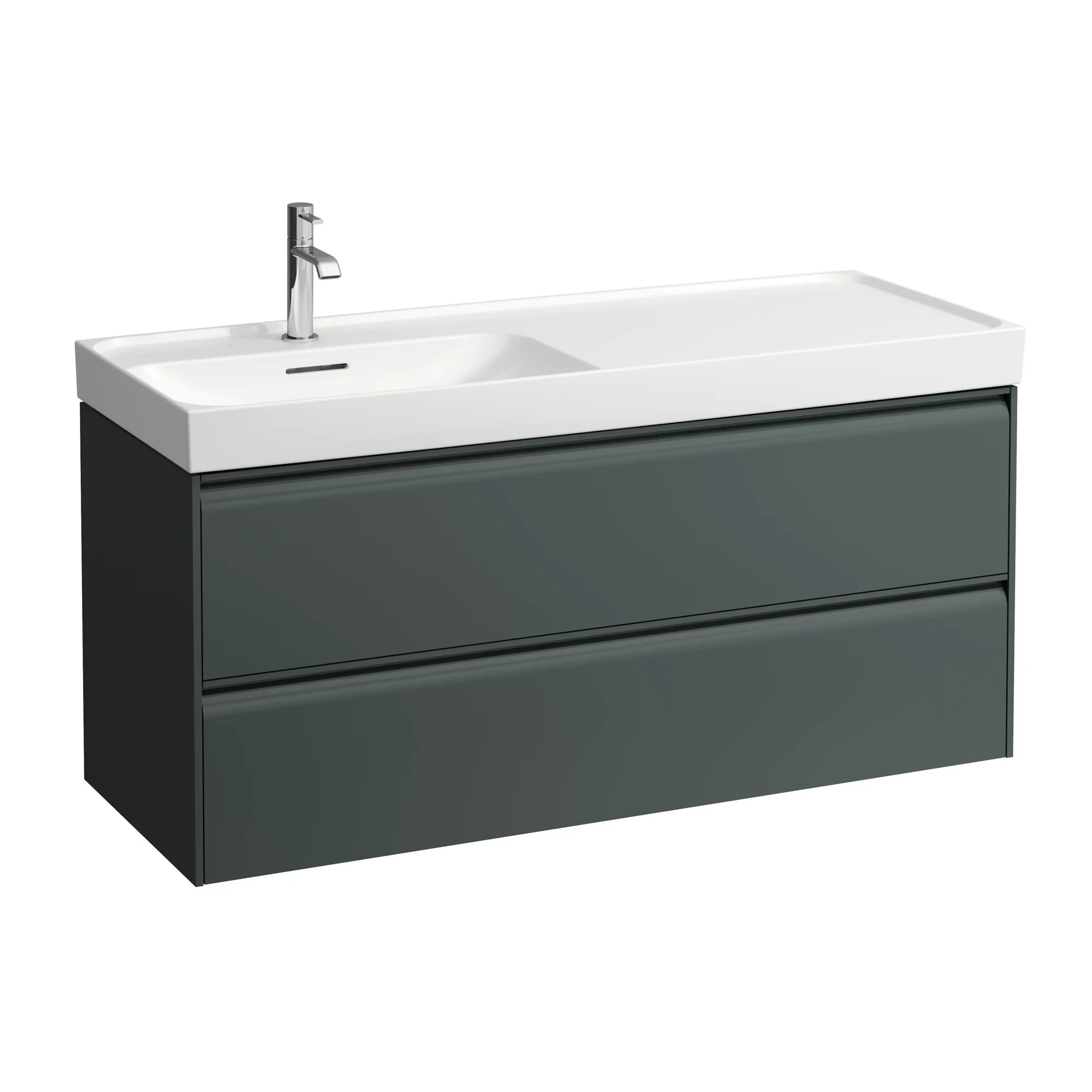 Laufen Waschtischunterbau MEDA 448x1182x515, 2 Schubladen, integrierte Griffleiste, für Waschtisch H817110, verkehrsgrau Laufen Waschtischunterbau MEDA 448x1182x515, 2 Schubladen, integrierte Griffleiste, für Waschtisch H817110, verkehrsgrau