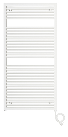Zehnder Design-Handtuchwärmer „Universal“ 45 × 76,3 cm in Verkehrsweiß (RAL 9016, glänzend)