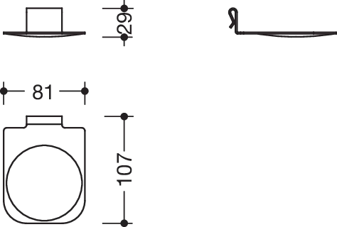 HEWI Tropfschale „System 900“