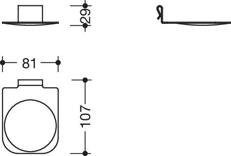 Tropfschale, plb, Sys 900 für Euronormsp. 500ml weiß tiefmatt Tropfschale, plb, Sys 900 für Euronormsp. 500ml weiß tiefmatt