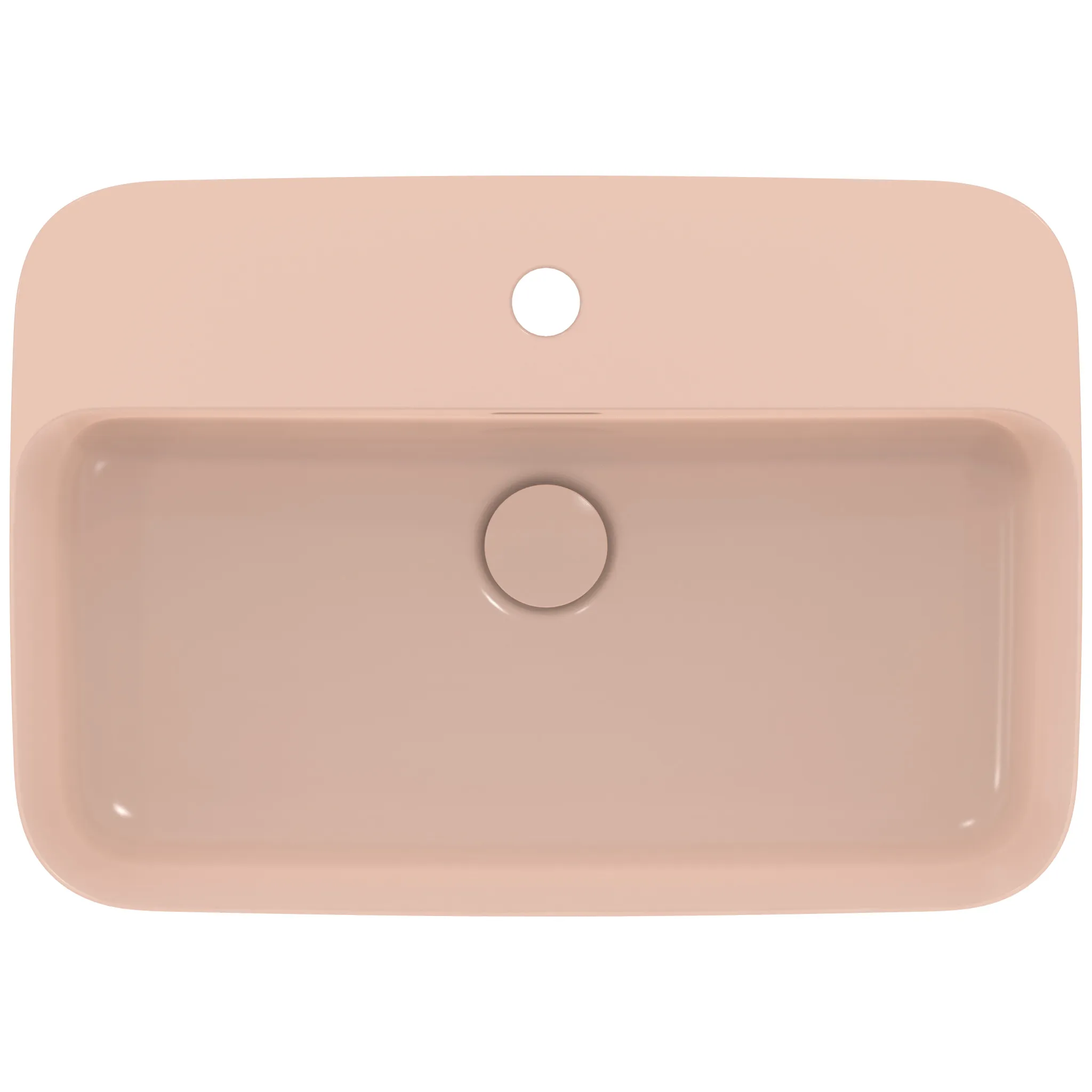 Waschbecken „Ipalyss“ 55 × 38 × 14,5 cm, Hahnlochposition mittig in Nude