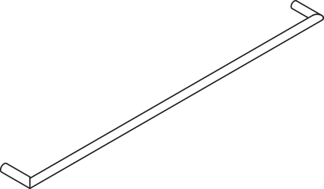 HEWI Handtuchhalter pulverbeschichtet „System 162“ 81,8 × 1,8 × 7,5 cm in Dunkelgrau tiefmatt HEWI Handtuchhalter pulverbeschichtet „System 162“ 81,8 × 1,8 × 7,5 cm in Dunkelgrau tiefmatt