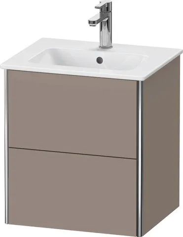 Duravit Waschtischunterschrank wandhängend „XSquare“ 51 × 56 × 41,8 cm Basalt Matt