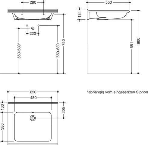 HEWI Waschtisch PG87, modular, Mineralguss, alpinweiß, mit Ablagefläche und tiefem rechteckigem Becken HEWI Waschtisch PG87, modular, Mineralguss, alpinweiß, mit Ablagefläche und tiefem rechteckigem Becken