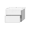 Waschtischunterbau mit Auszügen 3way (BR623) 580x776x452 Anthrazit-Matt