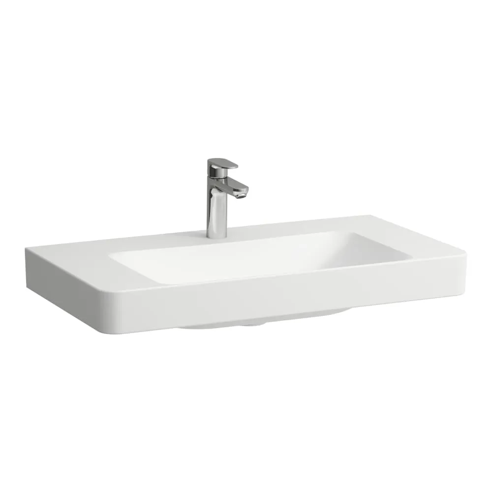 Pro X Waschtisch 81086.7 1HL mÜL 850x465, weiß