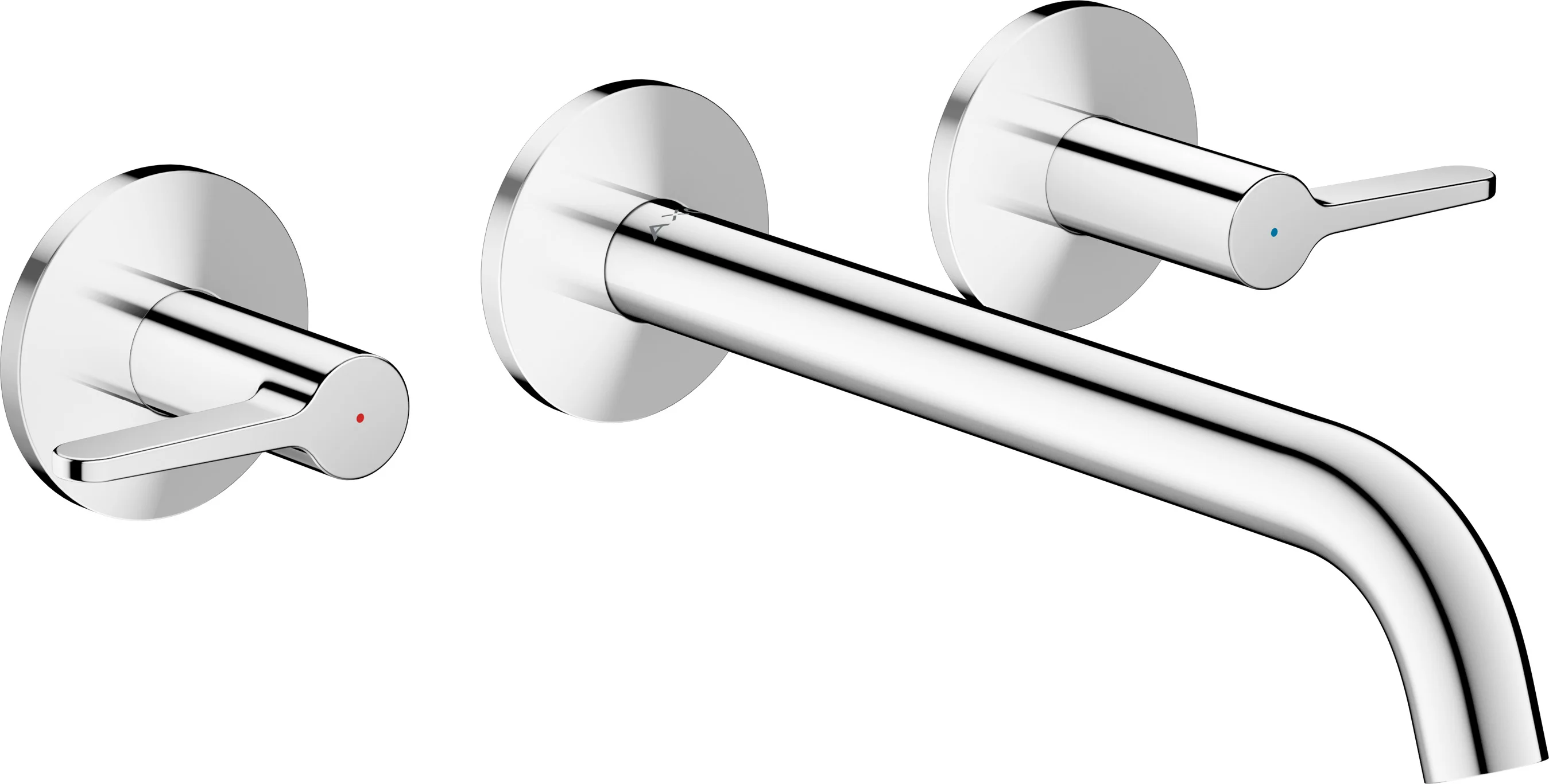 Hansgrohe AXOR One 3-Loch Waschtischarmatur Unterputz Wandmontage 220 mm Hebelgriff Chrom Hansgrohe AXOR One 3-Loch Waschtischarmatur Unterputz Wandmontage 220 mm Hebelgriff Chrom