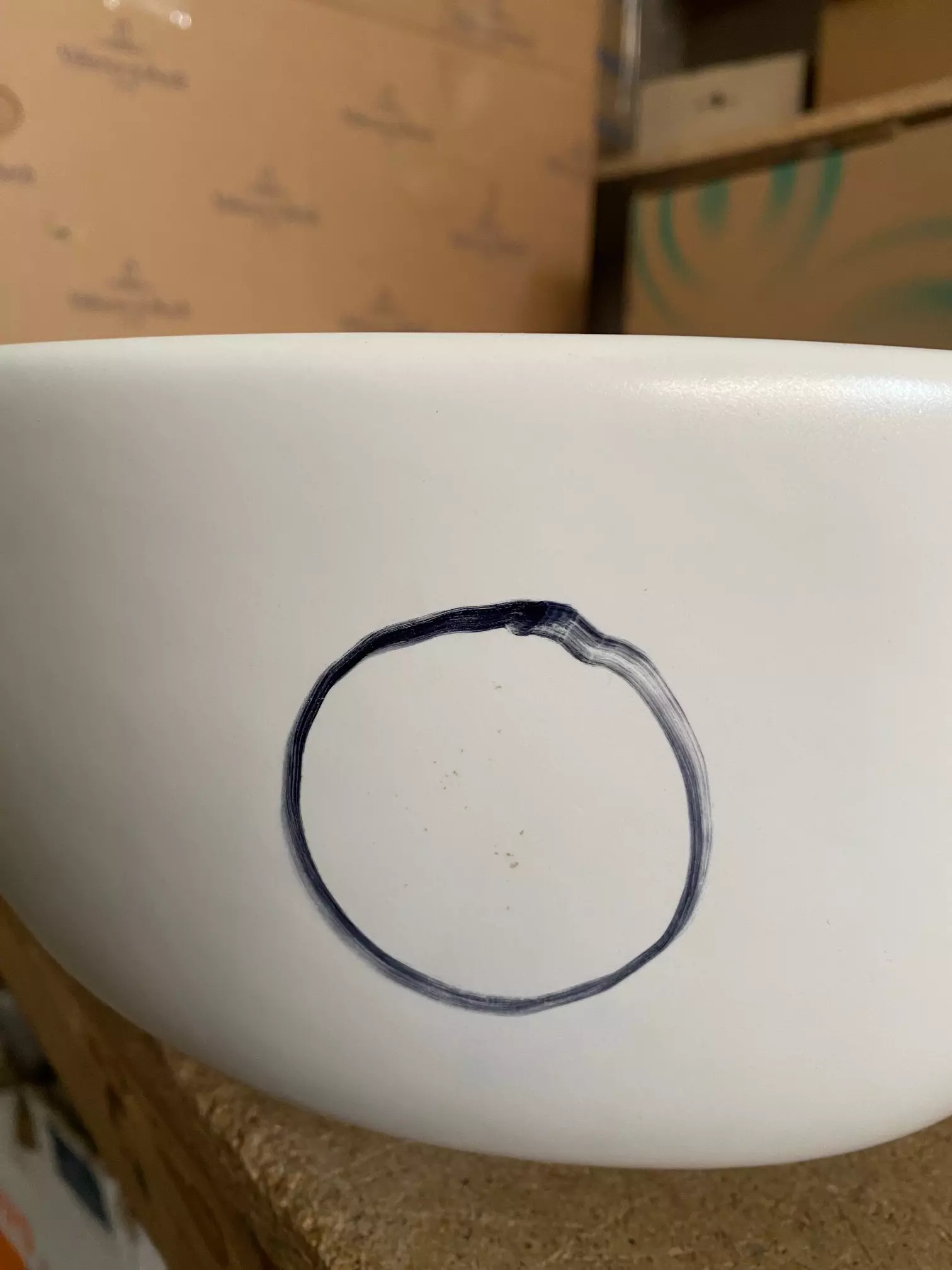 Villeroy & Boch Aufsatzwaschtisch „Antao“, 650 × 400 × 180 mm in Stone White 4A7465RW, Sonderangebot - B-Ware