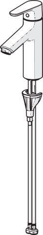 Einhand-Waschtischarmatur „Vantis XL“ Ausladung 114 mm in Chrom