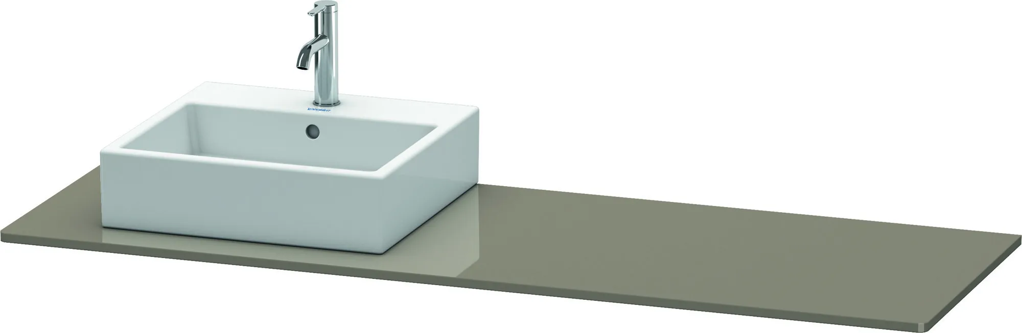 Duravit Konsole „XSquare“ in Flannel Grey Hochglanz