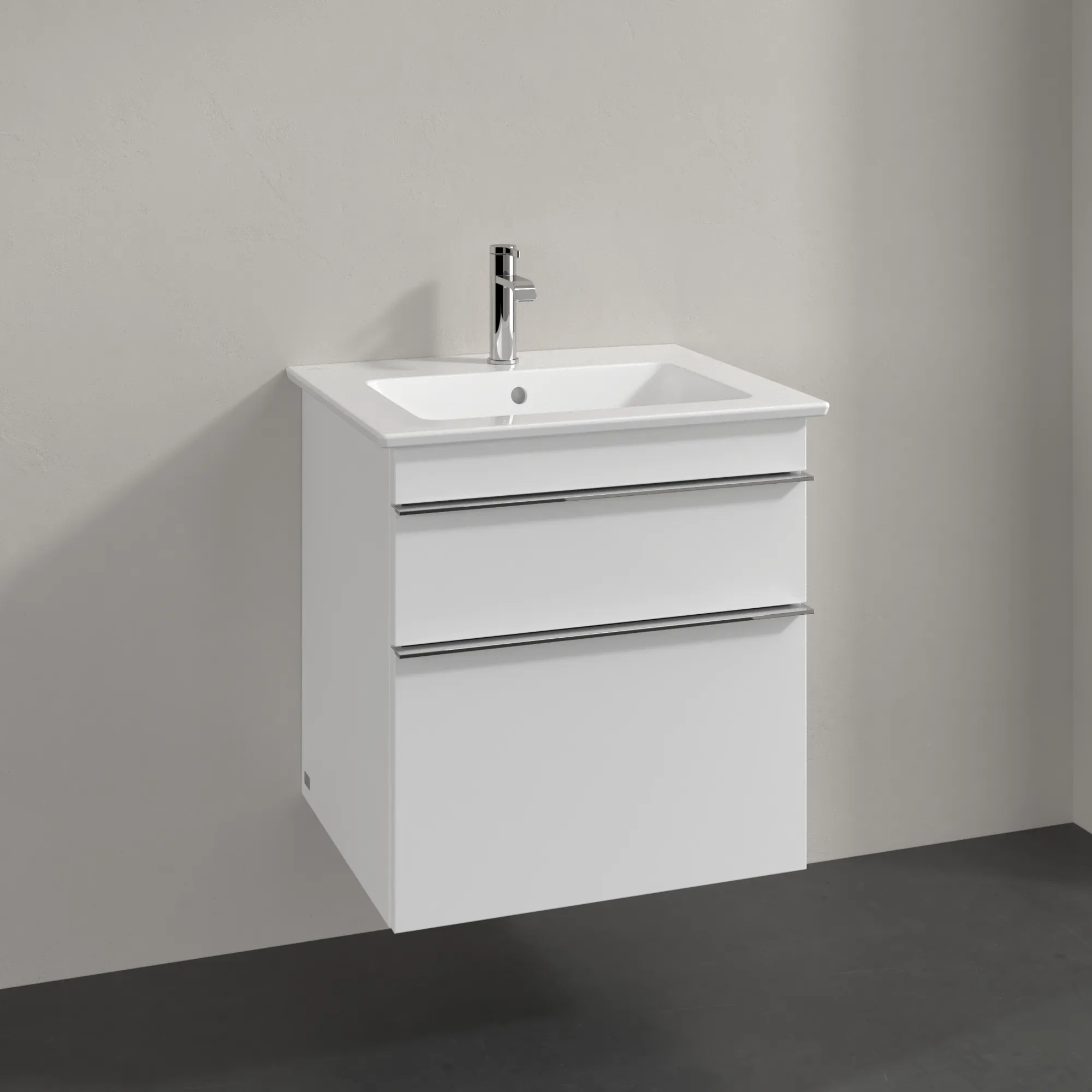 Villeroy & Boch Waschtischunterschrank „Venticello“ für Schrankwaschtisch 553 × 590 × 502 mm Glossy White, für Becken mittig
