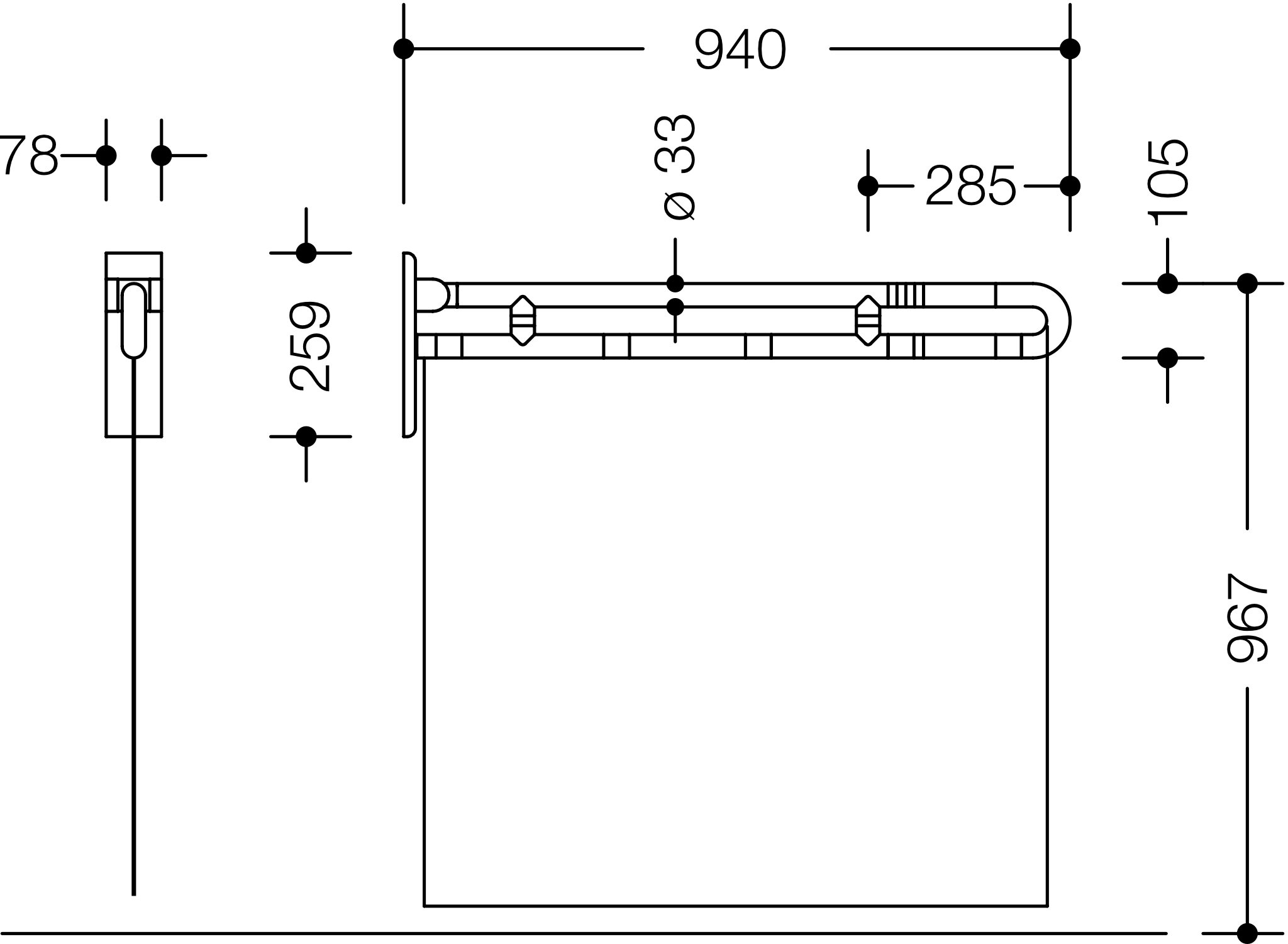 Duschspritzschutz Ser 801, matt, uni wollweiß, Polyester reinweiß