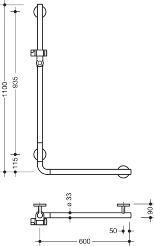 HEWI Haltegriff „System 800K“