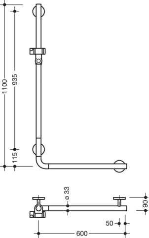 HEWI Haltegriff „System 800K“ HEWI Haltegriff „System 800K“