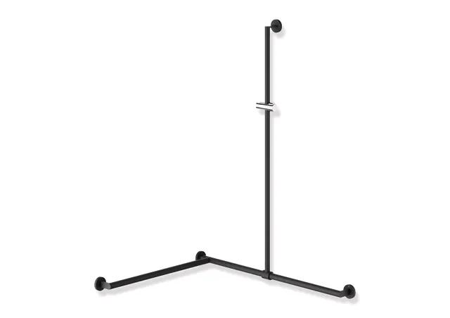 HEWI System 900 Duschhandlauf, links, schwarz HEWI System 900 Duschhandlauf, links, schwarz