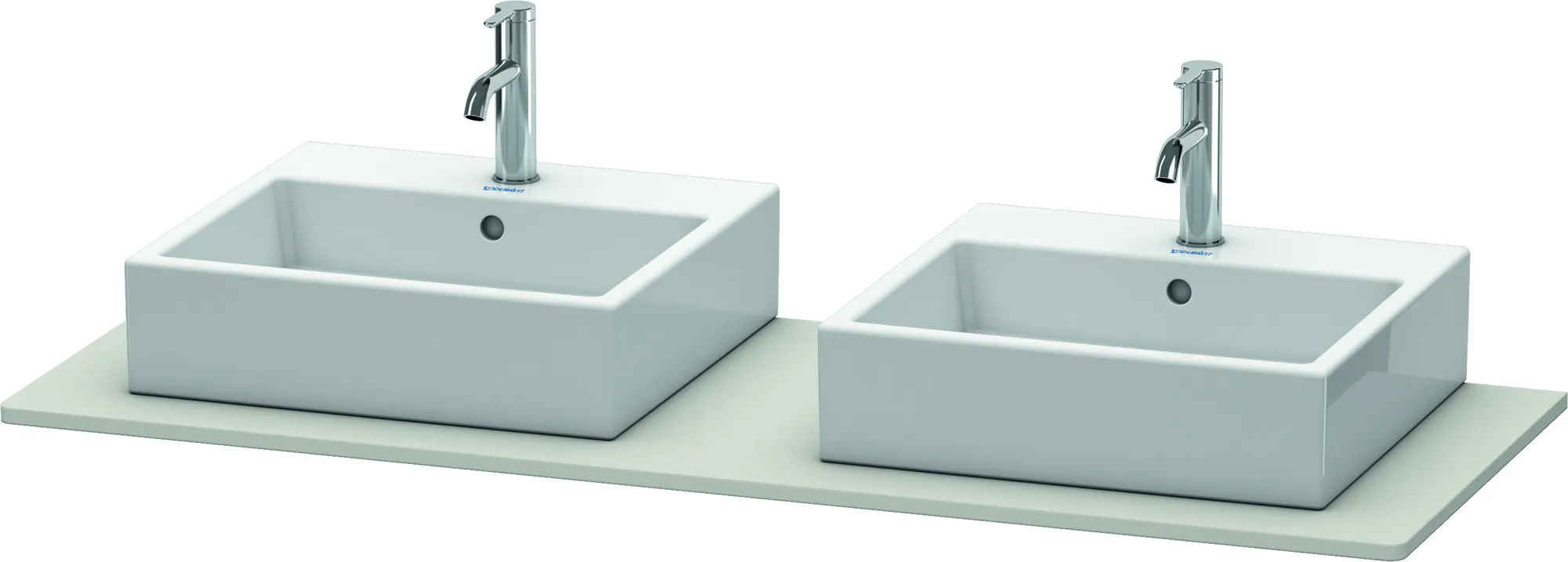 Duravit Konsole „XSquare“ in Betongrau Matt Duravit Konsole „XSquare“ in Betongrau Matt