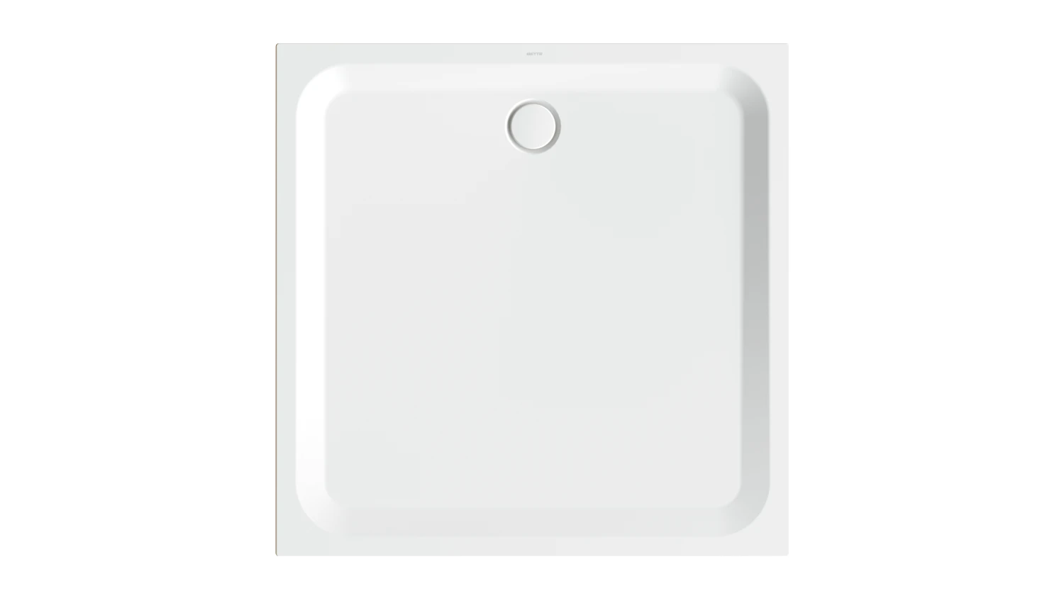 Bette quadrat Duschwanne „BetteUltra“ 1300 × 1300 mm ohne Oberflächenbeschichtung, mit BetteGlasur Plus, ohne Wannenträger, in Edelweiß