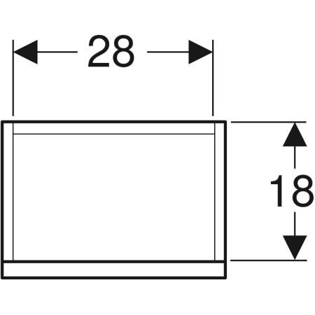 Renova Plan Unterschrank für Handwaschbecken, mit einer Tür, verkürzte Ausladung: 31.4x60.5x22cm, Breite Waschtisch=36cm, Nussbaum hickory hell