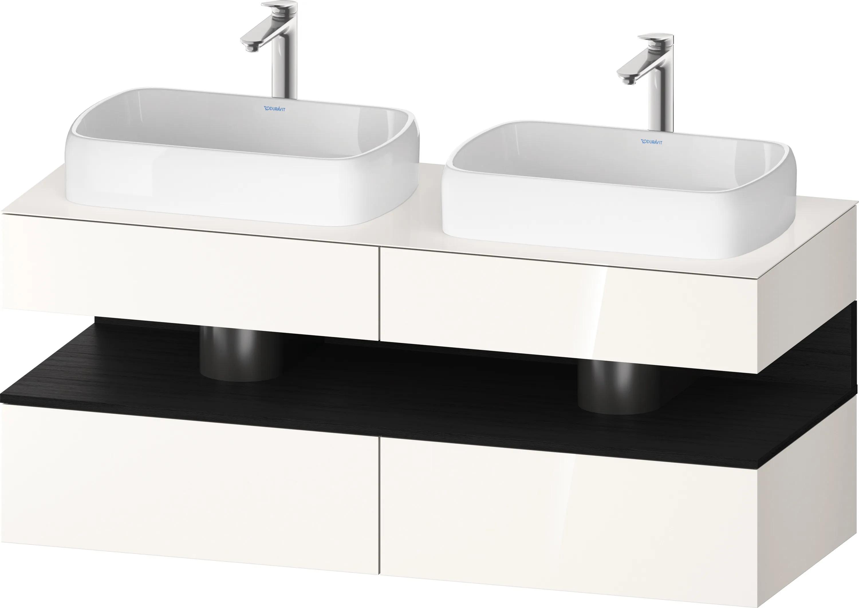 Duravit Waschtischunterschrank wandhängend „Qatego“ 140 × 60 × 55 cm