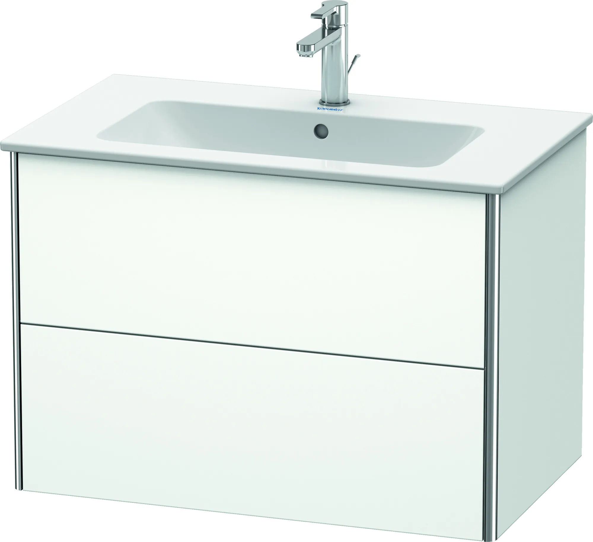 Duravit Waschtischunterschrank wandhängend „XSquare“ 81 × 56 × 47,8 cm Weiß Matt