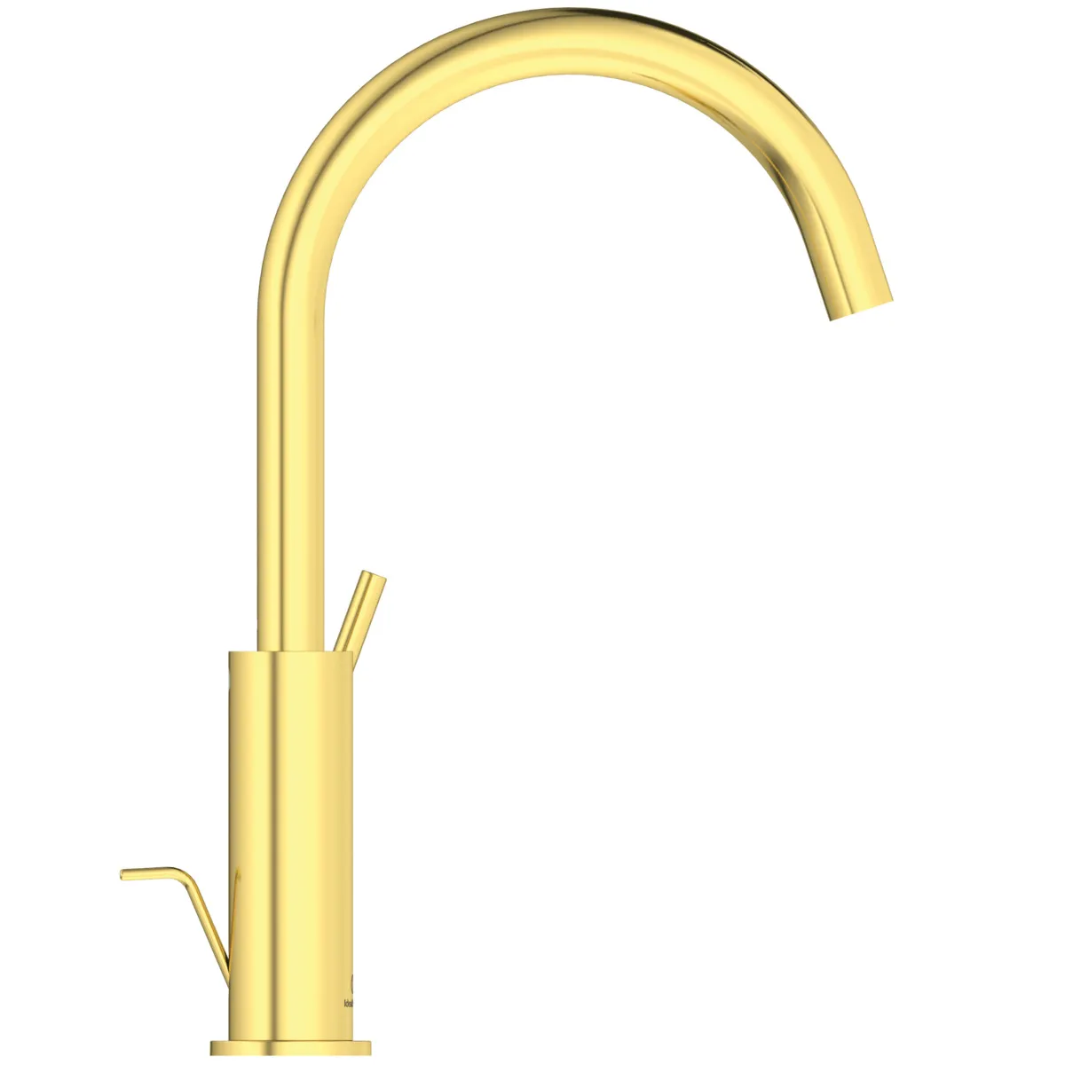 Waschtischarmatur Joy, mit hohem Auslauf, mit Ablaufgarnitur, Ausladung 169mm, Brushed Gold Waschtischarmatur Joy, mit hohem Auslauf, mit Ablaufgarnitur, Ausladung 169mm, Brushed Gold