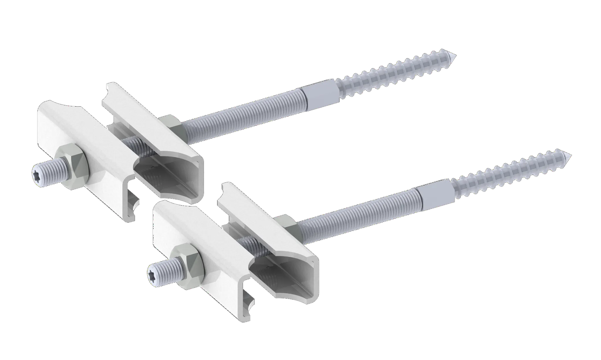 Zubehör Set TSKC, 2xTSKC160 L=160 mm, RAL 9016