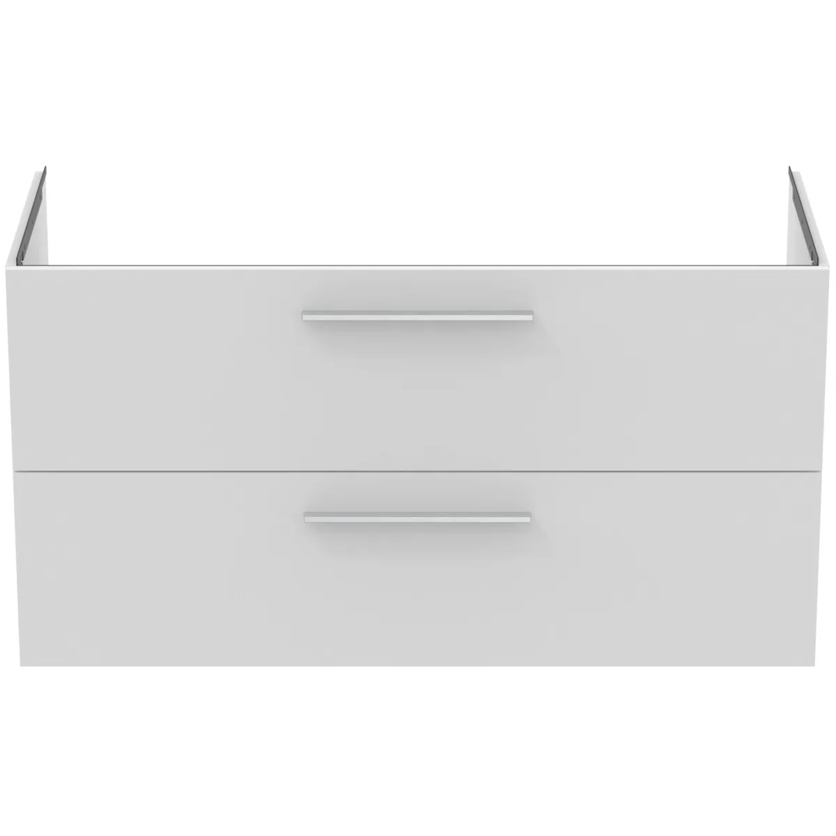 Möbelwaschtischunterschrank i.life B 2 Auszüge Siphonausschnitt auf der linken Seite 1200x505x630mm Weiß matt Möbelwaschtischunterschrank i.life B 2 Auszüge Siphonausschnitt auf der linken Seite 1200x505x630mm Weiß matt