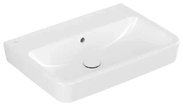 Villeroy & Boch Einbau-/Aufsatz Wandwaschtisch geschliffen „O.novo“ 650 × 460 × 175 mm, für Becken mittig, ohne Hahnlochbohrung in Weiß Alpin Villeroy & Boch Einbau-/Aufsatz Wandwaschtisch geschliffen „O.novo“ 650 × 460 × 175 mm, für Becken mittig, ohne Hahnlochbohrung in Weiß Alpin
