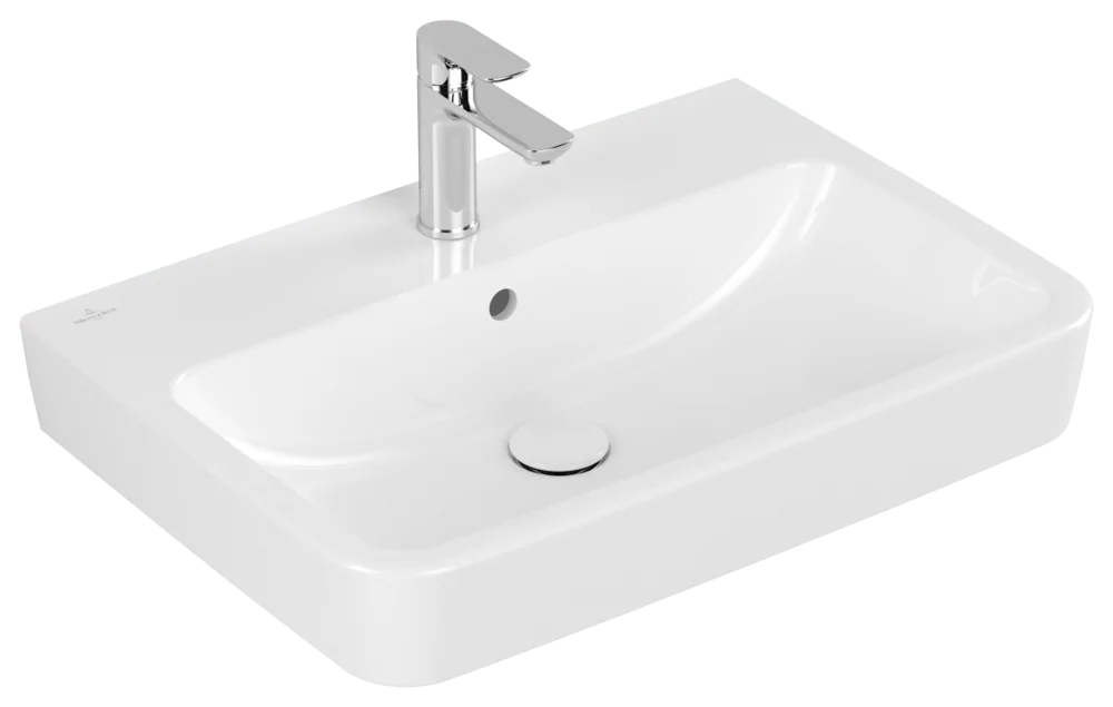 Villeroy & Boch O.novo Wandwaschbecken Eckig Weiß Alpin 650x460x175 mm mit Überlauf Villeroy & Boch O.novo Wandwaschbecken Eckig Weiß Alpin 650x460x175 mm mit Überlauf