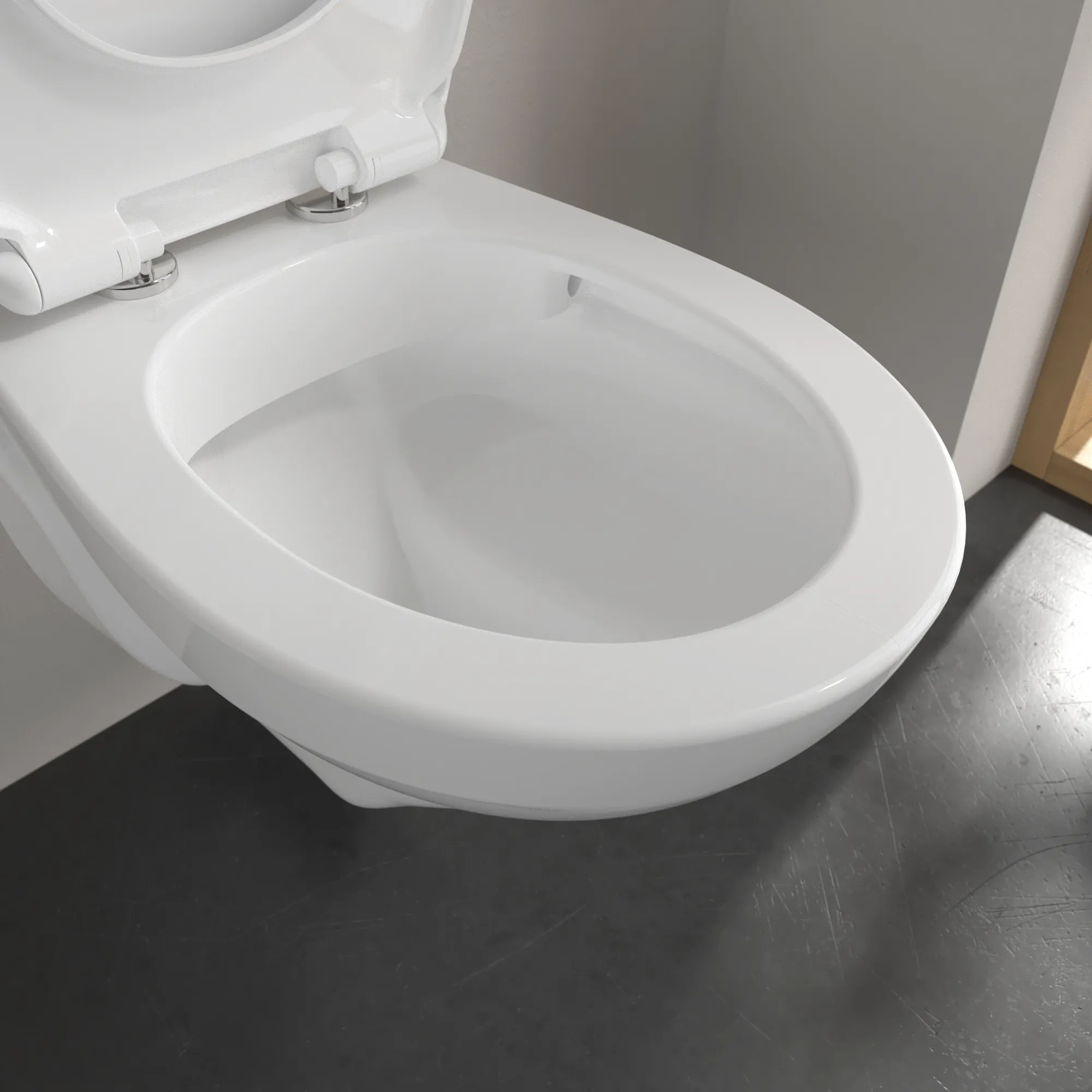 Wand-Tiefspül-WC Combi-Pack DirectFlush „O.novo“ 36 × 36 × 54 cm ohne Spülrand