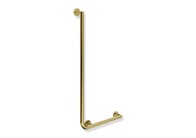HEWI Winkelgriff System 900, Edelstahl PVD Gold glänzend, waagerecht 500 mm, senkrecht 1000 mm, rechts, inkl. Befestigungsmaterial HEWI Winkelgriff System 900, Edelstahl PVD Gold glänzend, waagerecht 500 mm, senkrecht 1000 mm, rechts, inkl. Befestigungsmaterial