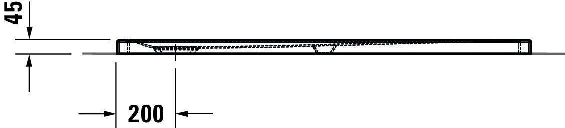Duravit rechteck Duschwanne „Tempano“ 140 × 80 cm