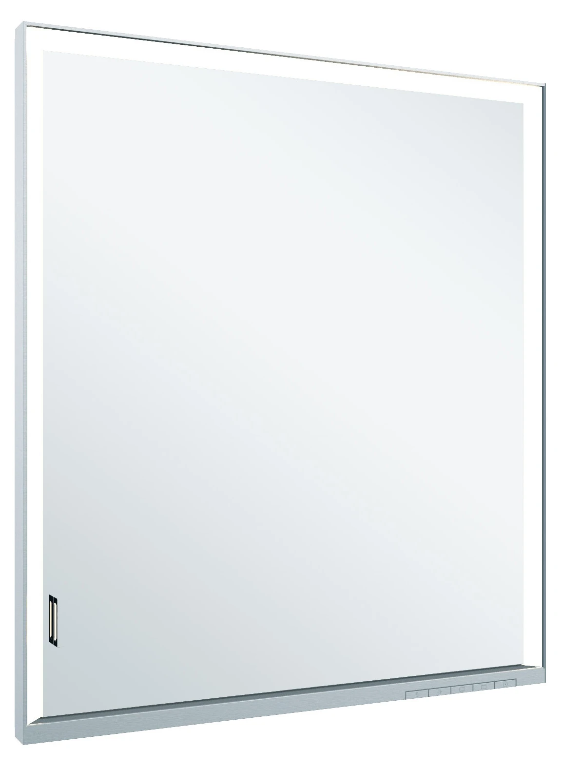 KEUCO Wandeinbau Spiegelschrank mit verdecktem Ablagefach „Royal Lumos“ in Silber (eloxiert), Anschlag rechts, rechts, Unterputz, Anschlag rechts, mit Steckdose, ohne Spiegelheizung 650 × 735 × 130 mm KEUCO Wandeinbau Spiegelschrank mit verdecktem Ablagefach „Royal Lumos“ in Silber (eloxiert), Anschlag rechts, rechts, Unterputz, Anschlag rechts, mit Steckdose, ohne Spiegelheizung 650 × 735 × 130 mm