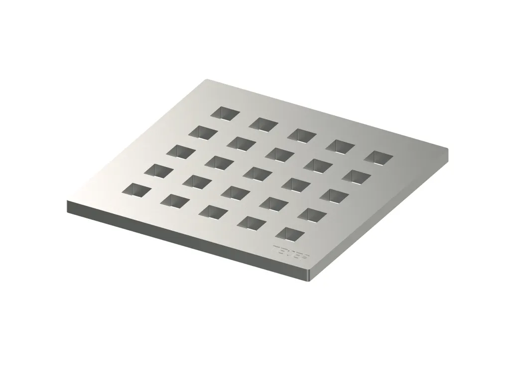 drainpoint S Designrost ″quadratum″ Edelstahl, 100 mm drainpoint S Designrost ″quadratum″ Edelstahl, 100 mm