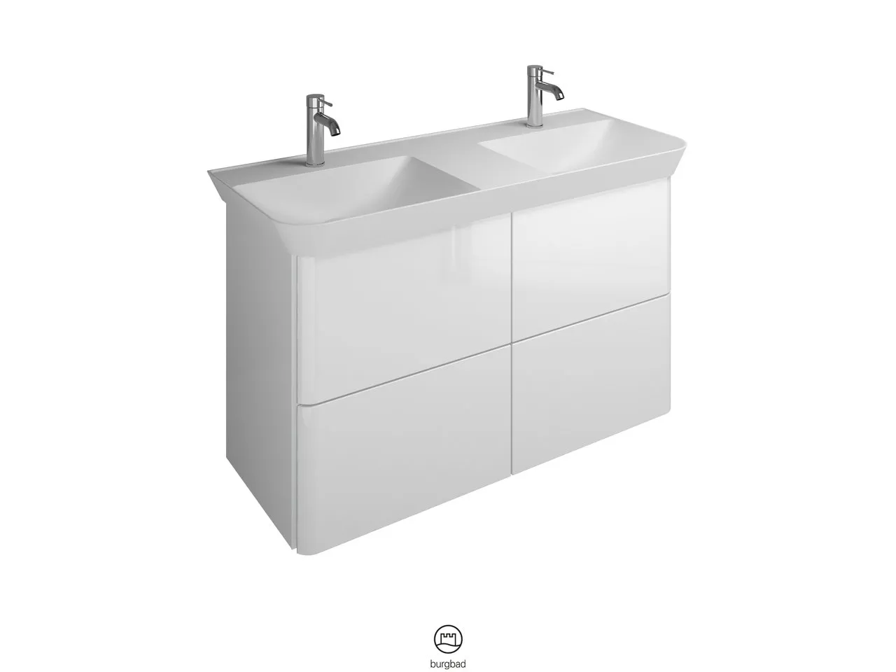 burgbad Waschtischunterschrank „Iveo“ in Eiche Dekor Cashmere burgbad Waschtischunterschrank „Iveo“ in Eiche Dekor Cashmere