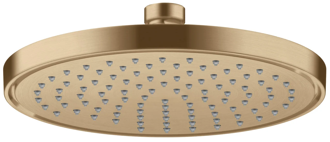 Hansgrohe AXOR ShowerSolutions Kopfbrause 220 1jet Brushed Bronze, verstellbarer Winkel, abnehmbar zur Reinigung, G 1/2 Anschluss