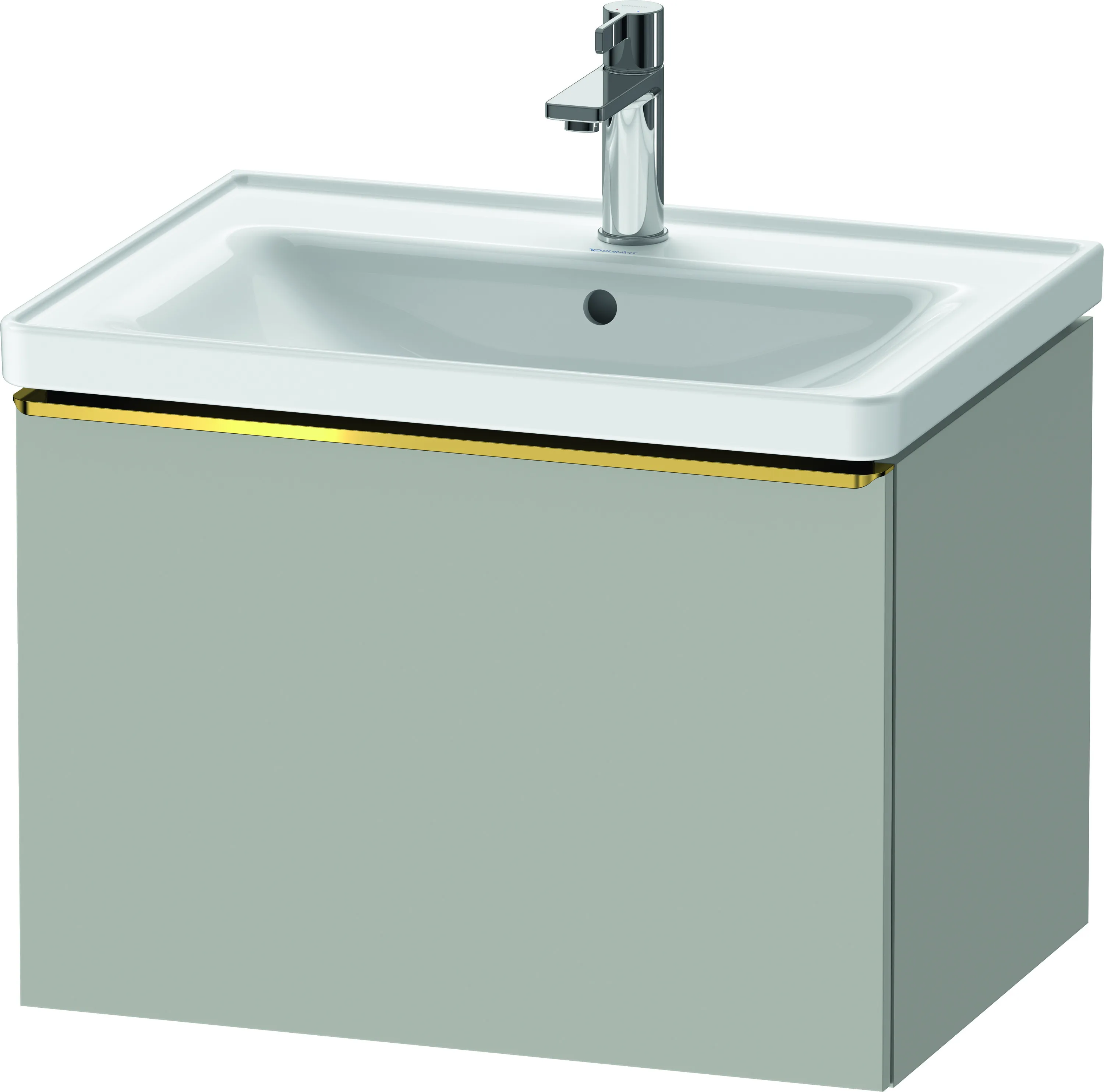 Duravit Waschtischunterschrank wandhängend „D-Neo“ 63,4 × 44 × 45,2 cm Betongrau Matt