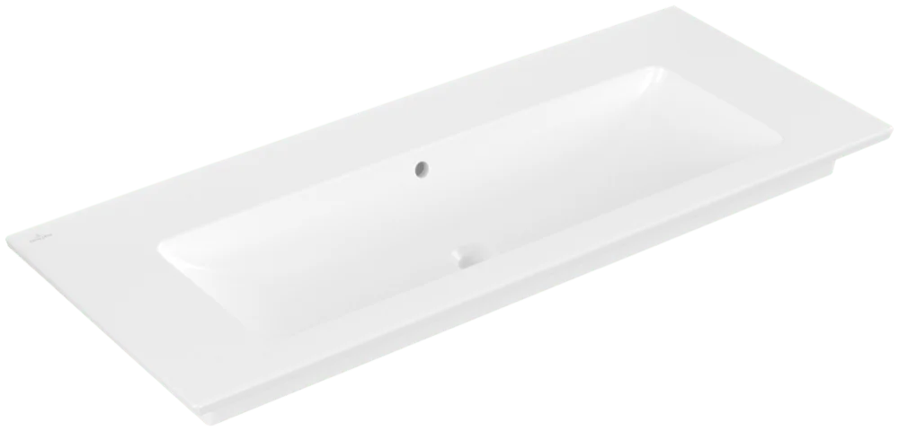 Villeroy & Boch Schrankwaschtisch Venticello 4104CJ, Stone White CeramicPlus, 1200x500x175 mm, mit Überlauf, Wandmontage