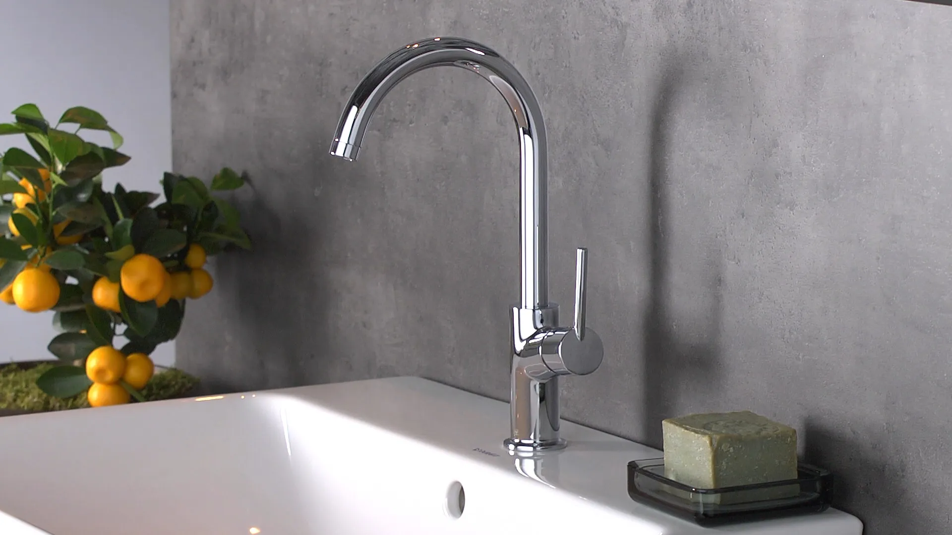 Hansgrohe Talis Einhebel-Waschtischmischer 210 mit Schwenkauslauf und Push-Open Ablaufgarnitur, Chrom Hansgrohe Talis Einhebel-Waschtischmischer 210 mit Schwenkauslauf und Push-Open Ablaufgarnitur, Chrom