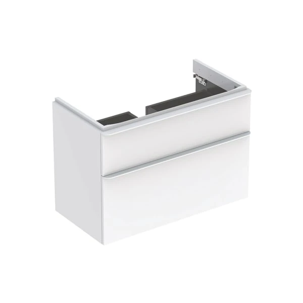 Smyle Square Unterschrank für Waschtisch, mit zwei Schubladen: 88.4x61.7x47cm, weiß