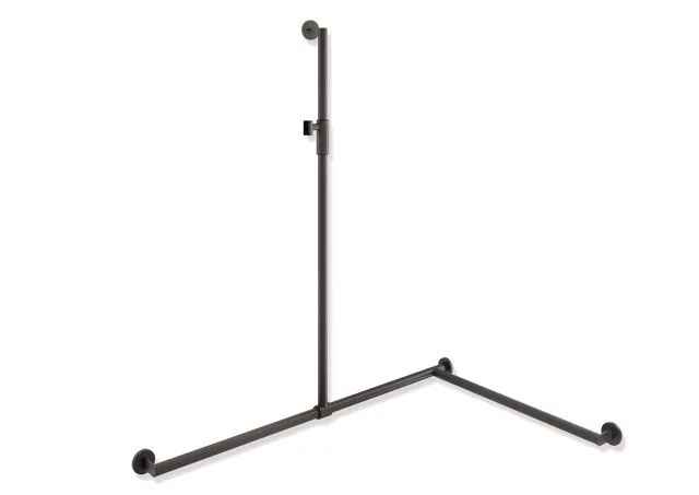 HEWI Haltegriff Ausführung rechts „System 900“ in Dunkelgrau Perlglimmer tiefmatt / Schwarz matt, Befestigung verdeckt HEWI Haltegriff Ausführung rechts „System 900“ in Dunkelgrau Perlglimmer tiefmatt / Schwarz matt, Befestigung verdeckt