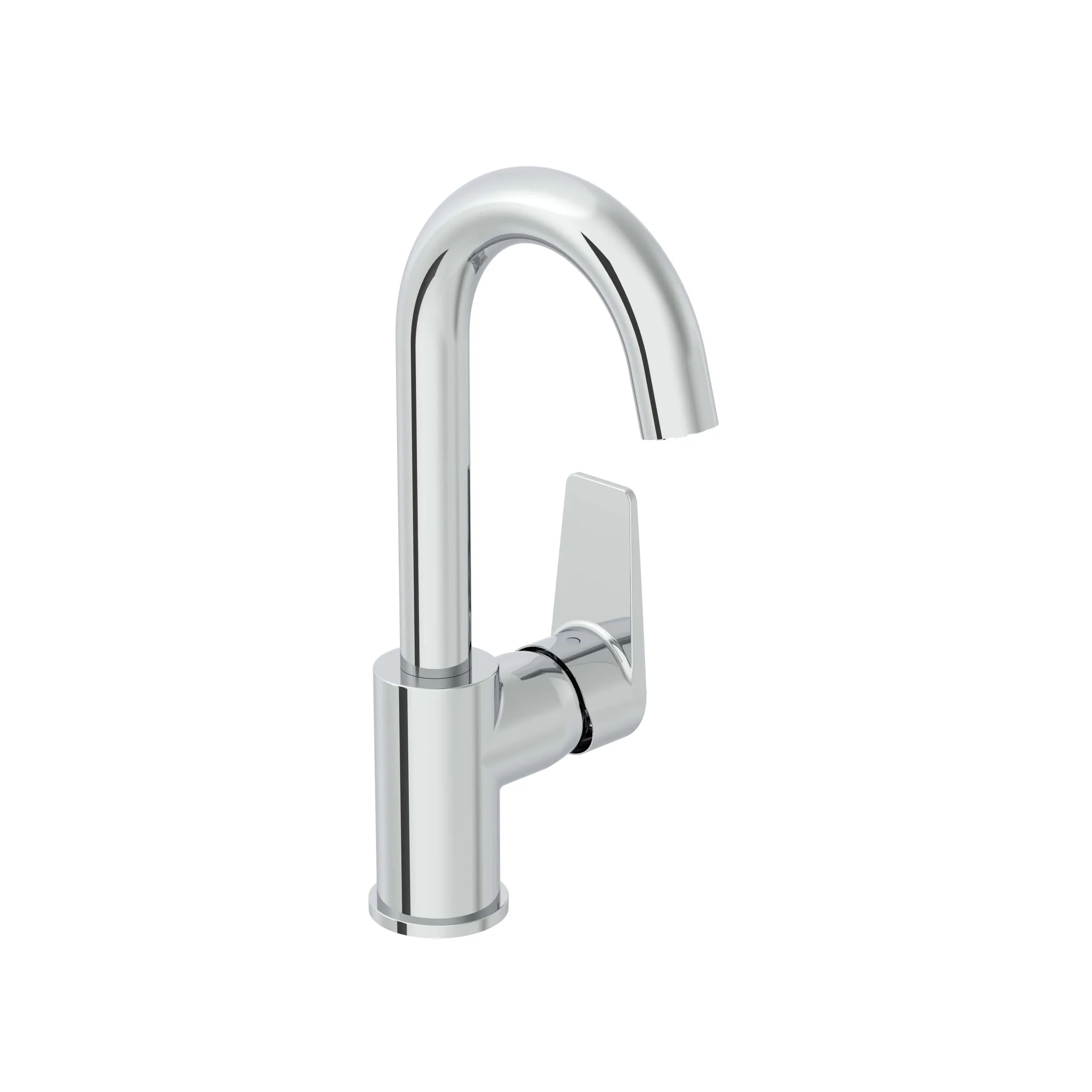 Flow Square Einhebel-Waschtischmischer Höhe 28 cm mit schwenkbarem Auslauf Einlochmontage Chrom