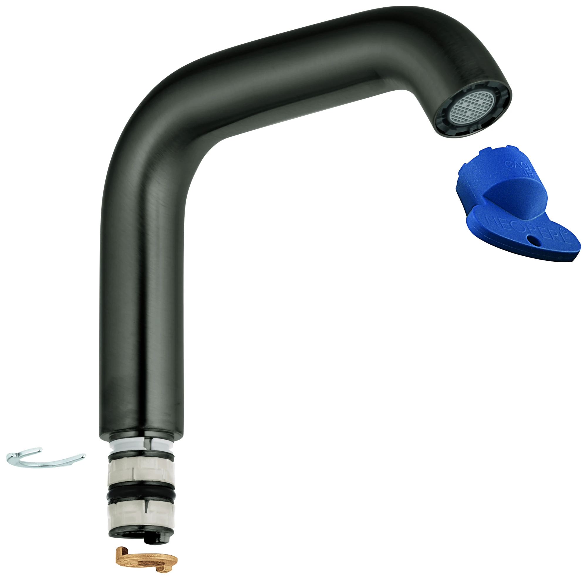 Rohrauslauf 13374, für Essence Einhand-Waschtischbatterie, L-size, chrom
