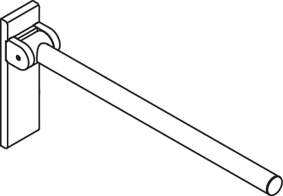 HEWI Toilettenstütze „System 900“, Befestigung verdeckt HEWI Toilettenstütze „System 900“, Befestigung verdeckt