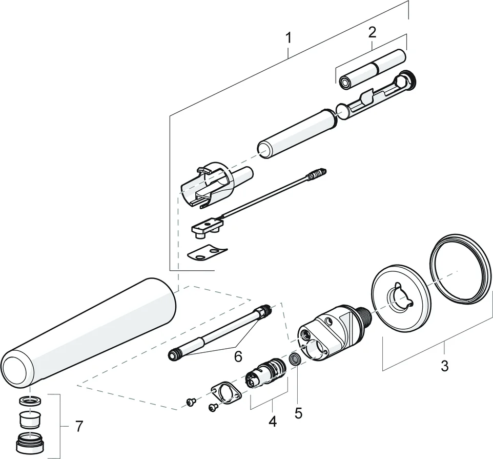 HansaELECTRA Waschtischbatterie HansaELECTRA 0088 DN15 3V, Bluetooth Ausladung 225 mm Chrom