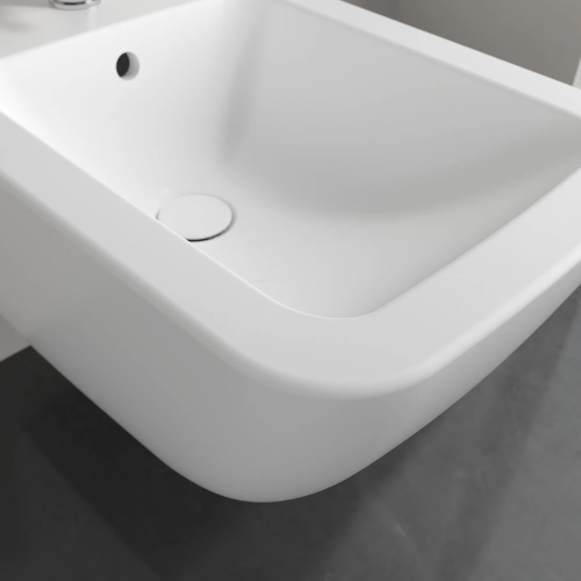 Villeroy & Boch Venticello Bidet wandhängend Stone White CeramicPlus