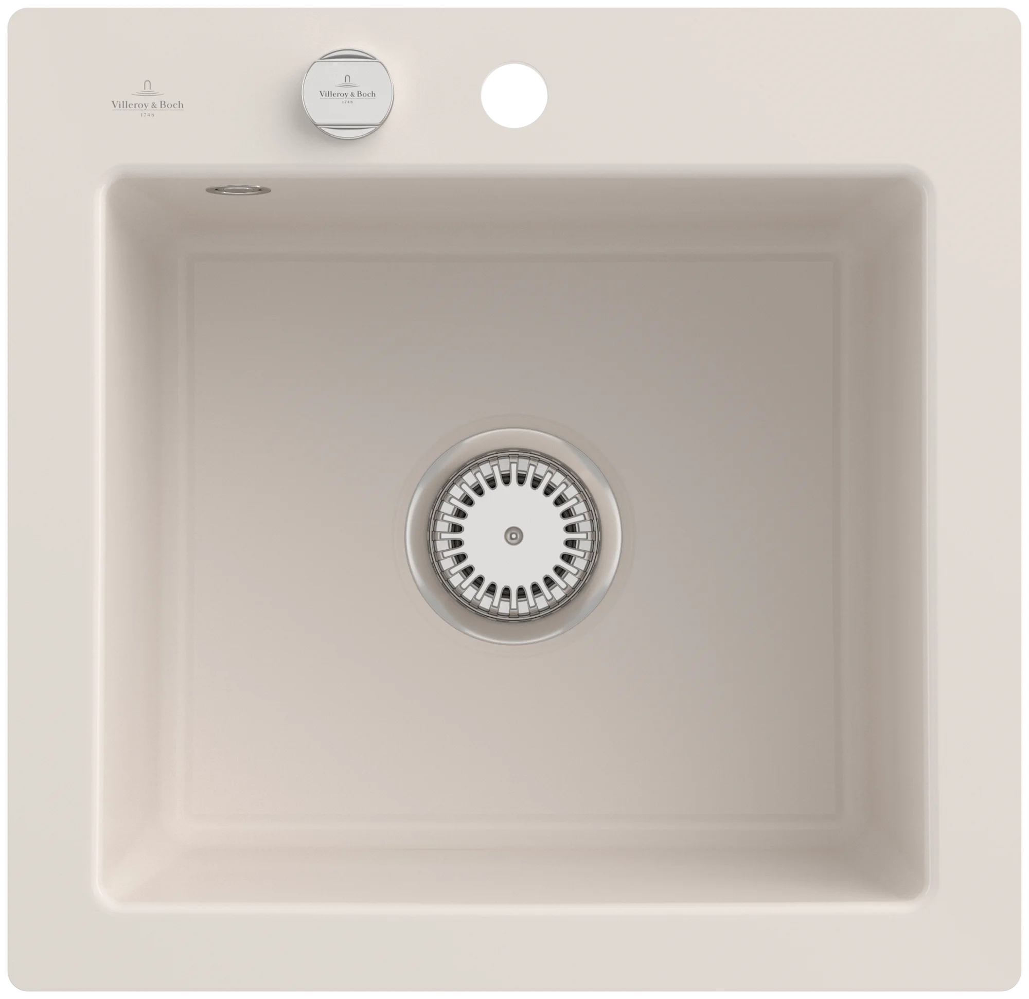 Villeroy & Boch Subway 50 S flat Spüle 490x475mm Keramik Crema CeramicPlus