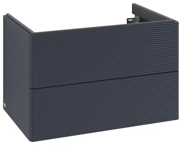 Villeroy & Boch Waschtischunterschrank für Schrankwaschtisch „Antao“ 788 × 504 × 496 mm Midnight Blue Matt Lacquer, für Becken mittig, mit Beleuchtung Villeroy & Boch Waschtischunterschrank für Schrankwaschtisch „Antao“ 788 × 504 × 496 mm Midnight Blue Matt Lacquer, für Becken mittig, mit Beleuchtung