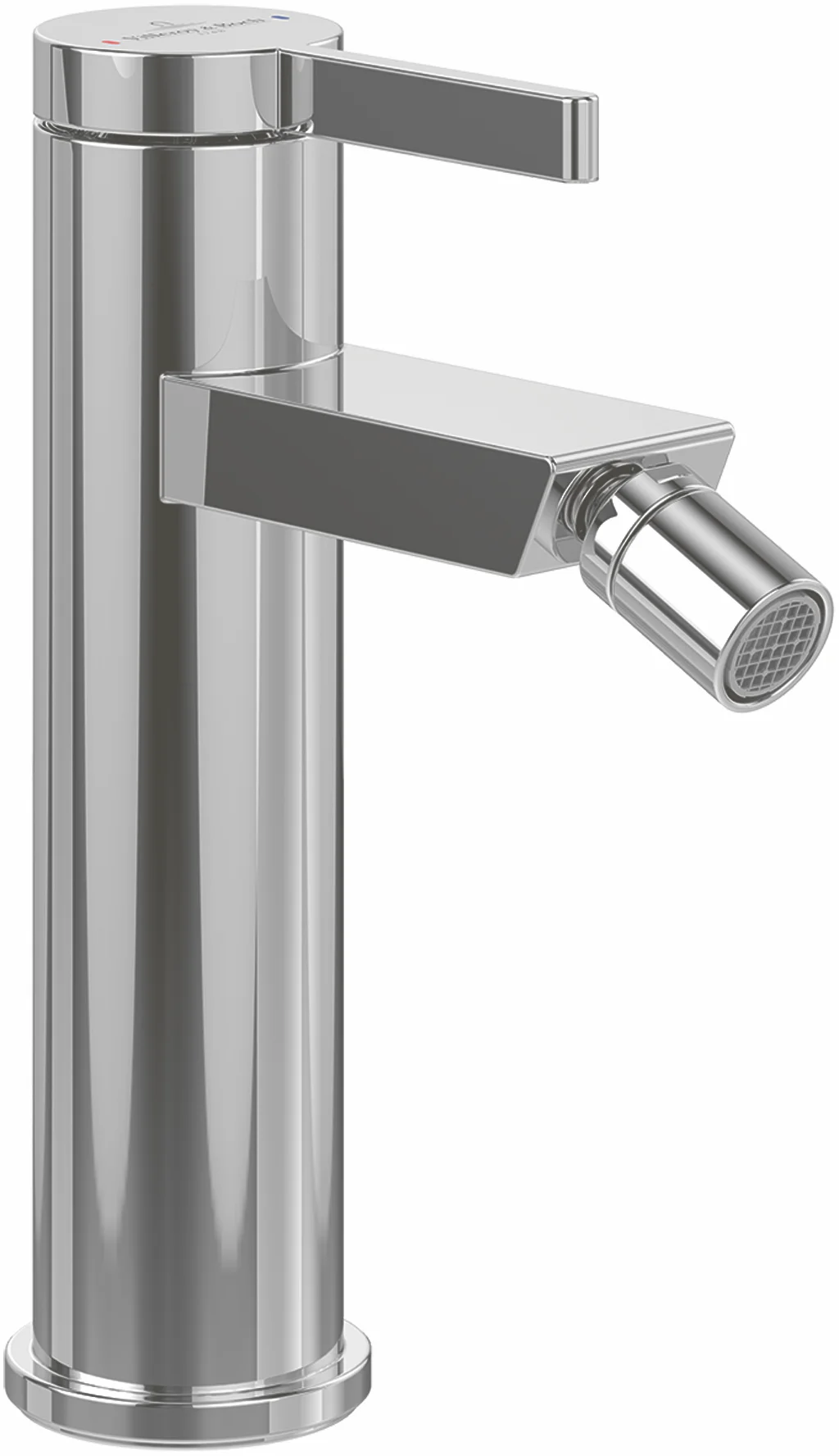 Villeroy & Boch Dawn Einhebel-Bidetarmatur TVB106201150, 38 x 166 x 122 mm, Brushed Nickel Matt